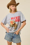 Vintage Wild West Rodeo Graphic Oversized Tee