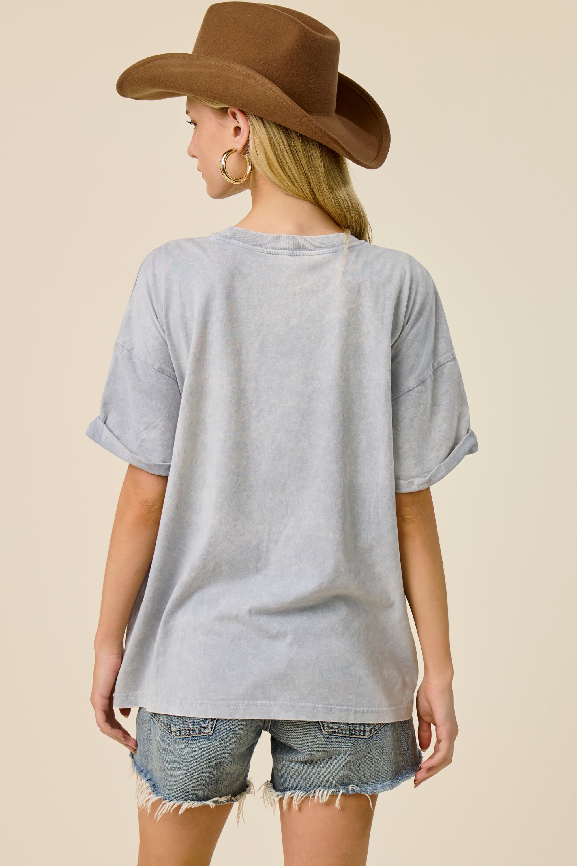 Vintage Wild West Rodeo Graphic Oversized Tee