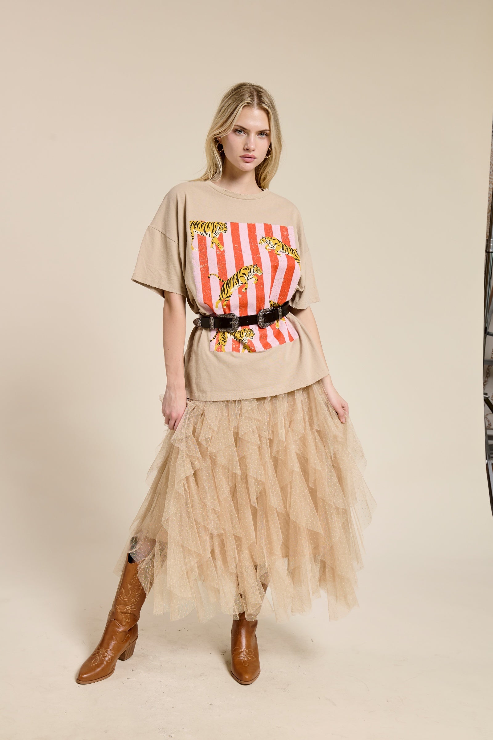 Oversized Tiger Graphic Tee