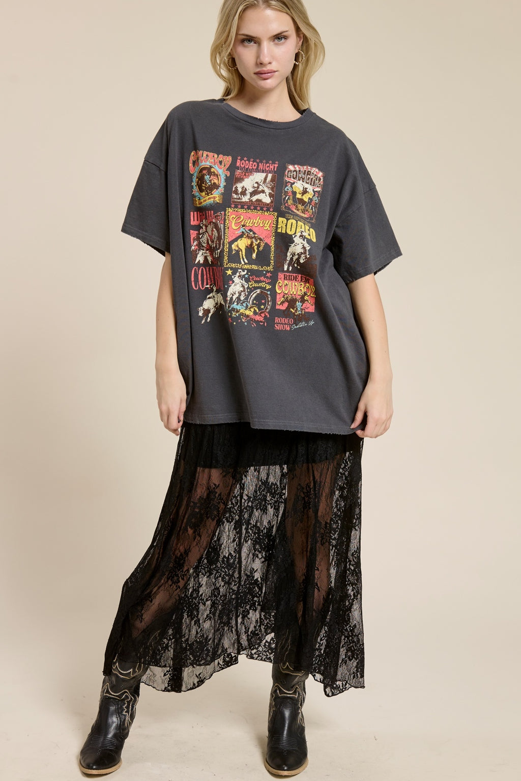 Vintage Cowboy Rodeo Graphic Tee