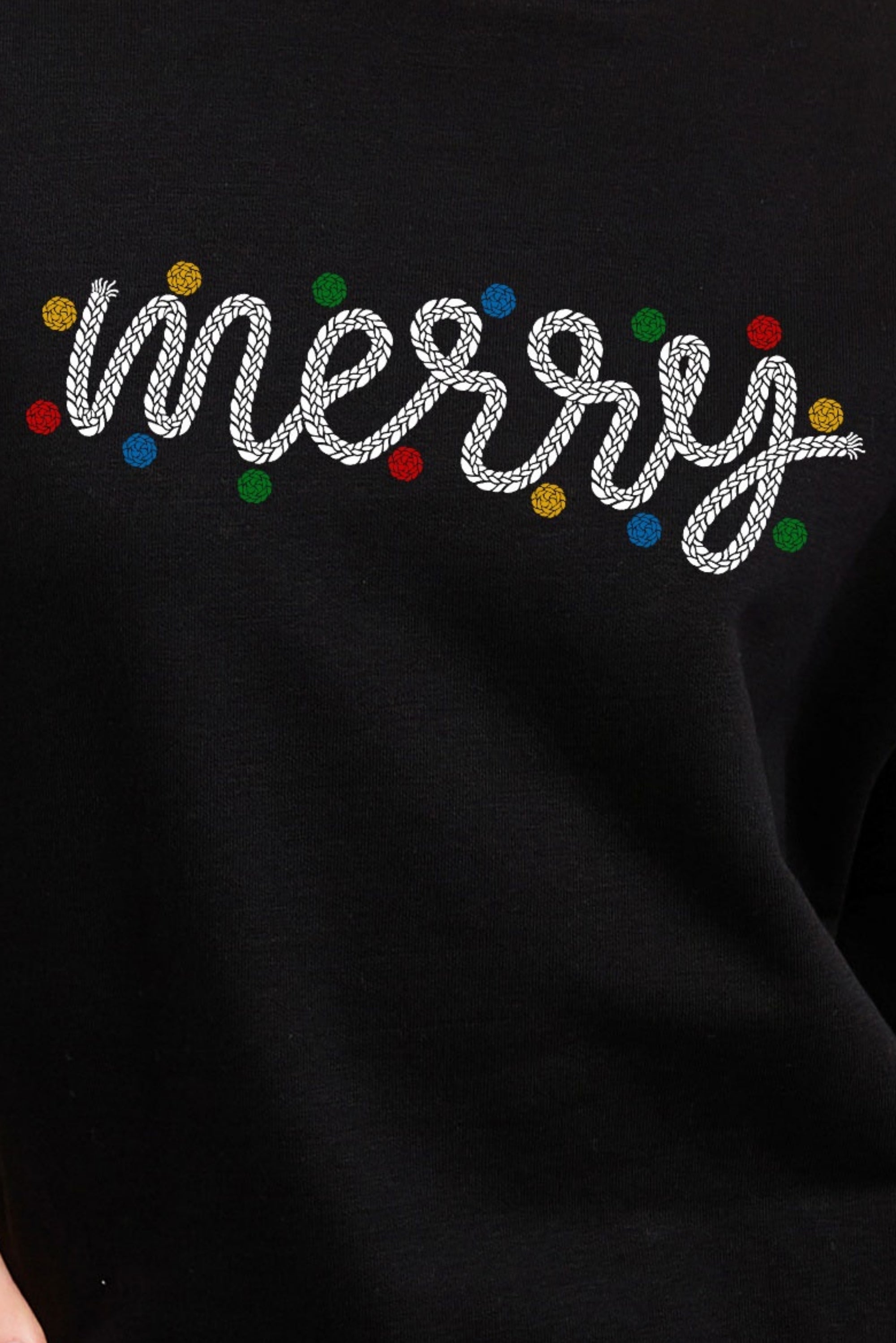 FORYERI Women’s Merry Christmas Sweatshirt – Oversized Holiday Lights Graphic Crewneck Pullover