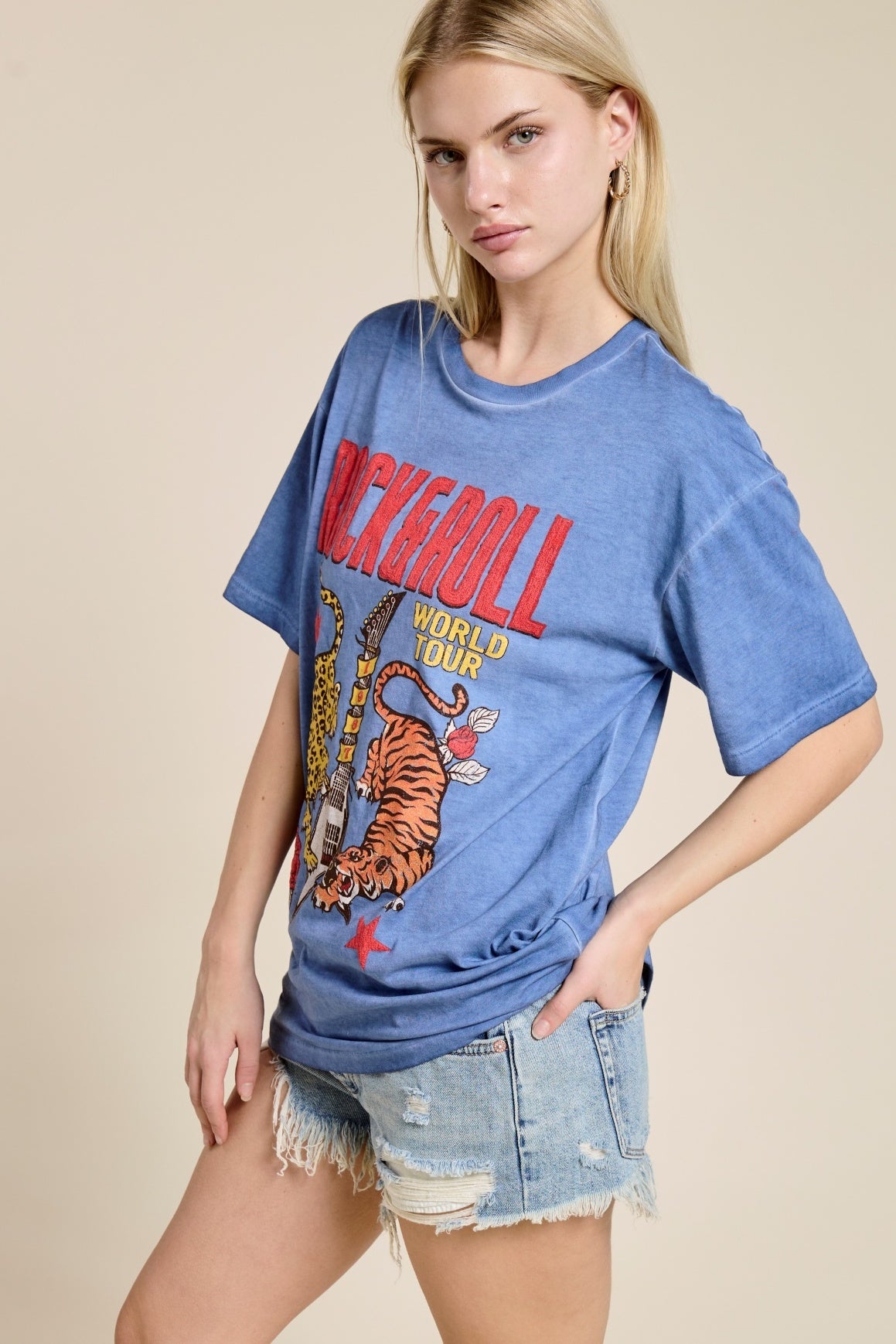 Rock & Roll World Tour Graphic Tee K7755-2730