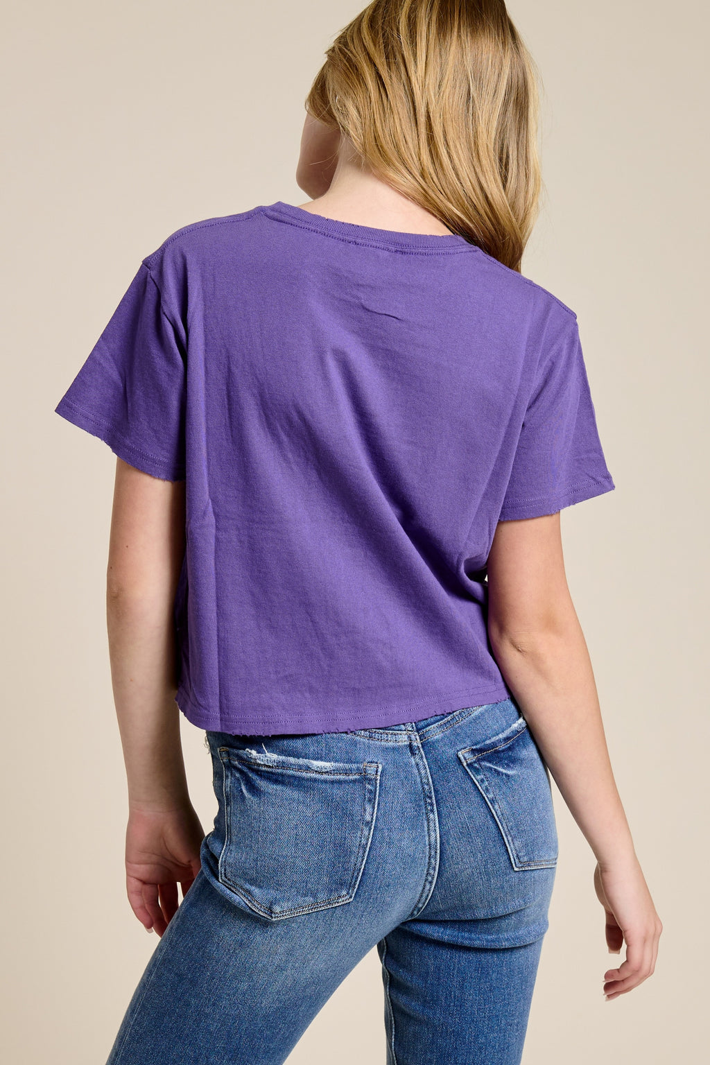 FORYERI Women's Vintage Western Graphic Crop T-Shirt, Raw Edge Cotton Cropped Tee
