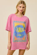 Vintage Rock N Roll Tiger Oversized Graphic Tee