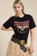 Free Bird America Vintage Graphic Tee