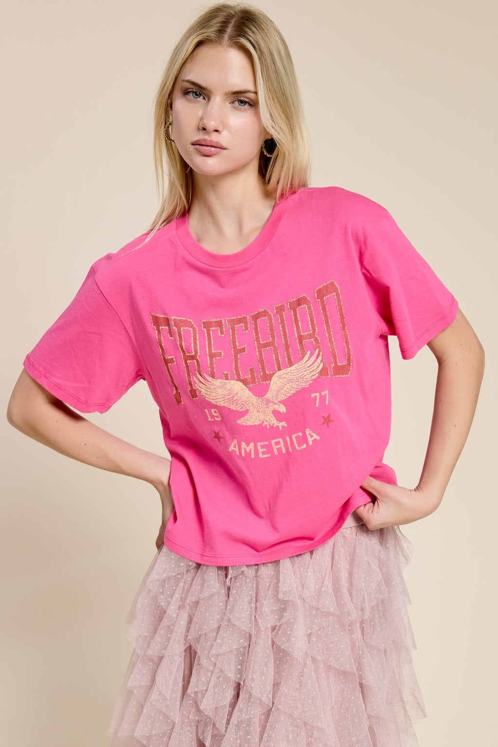 Free Bird America Vintage Graphic Tee