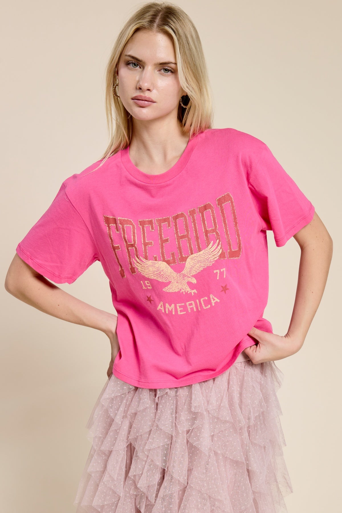 Free Bird America Vintage Graphic Tee