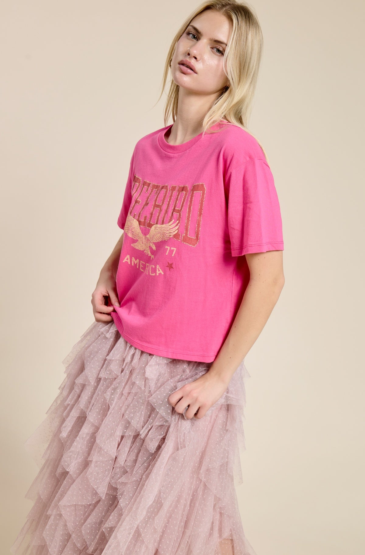 Free Bird America Vintage Graphic Tee