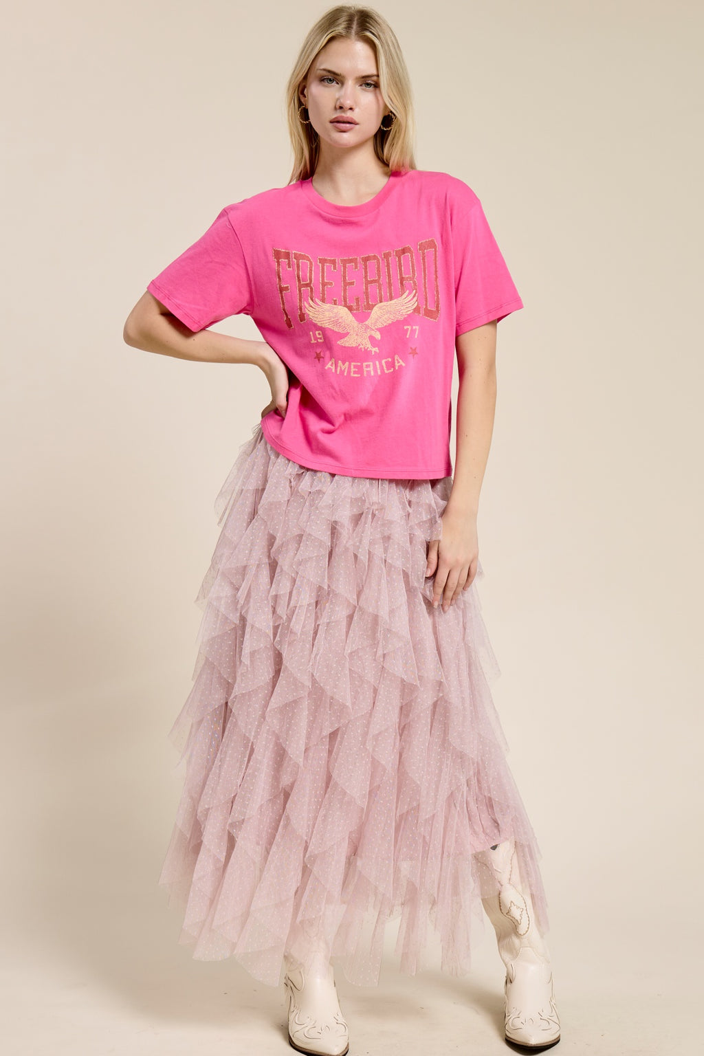 Free Bird America Vintage Graphic Tee