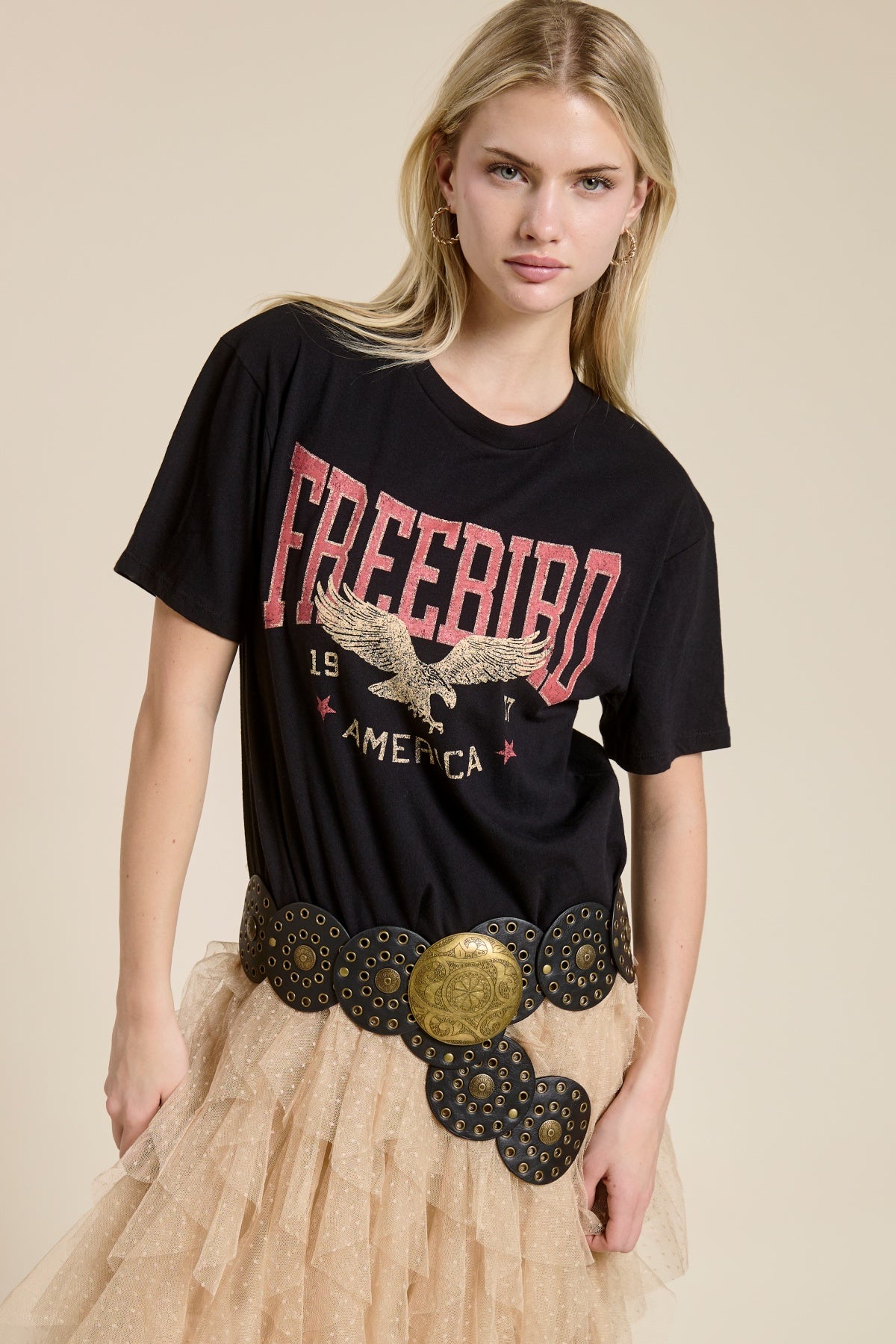 Free Bird America Vintage Graphic Tee