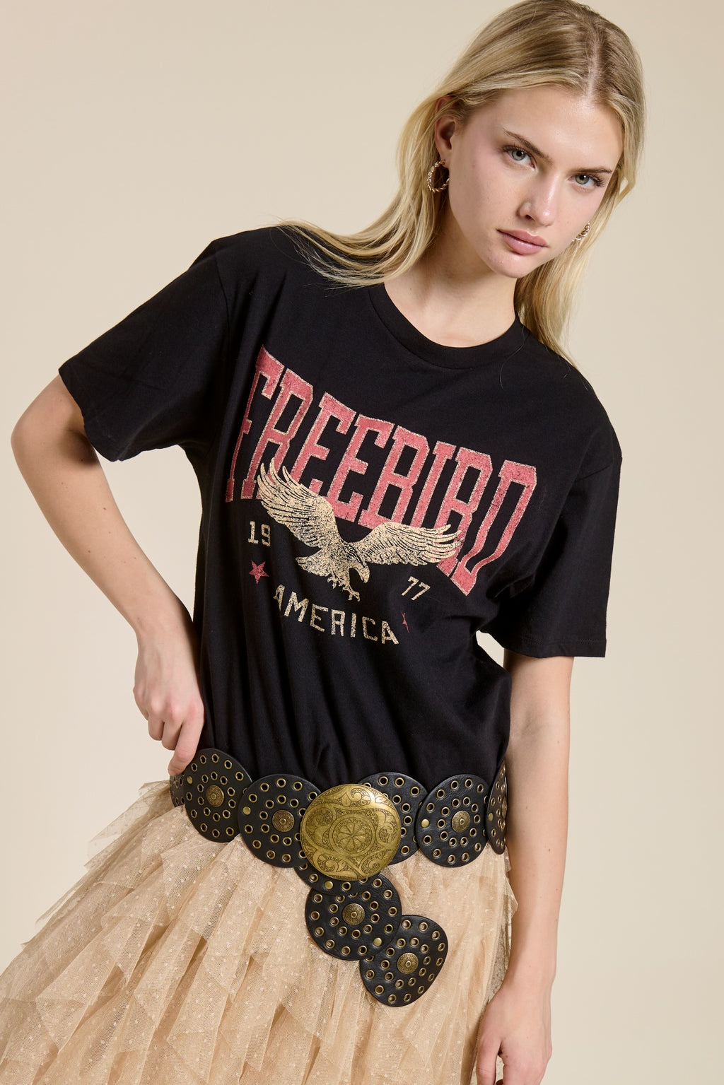 Free Bird America Vintage Graphic Tee