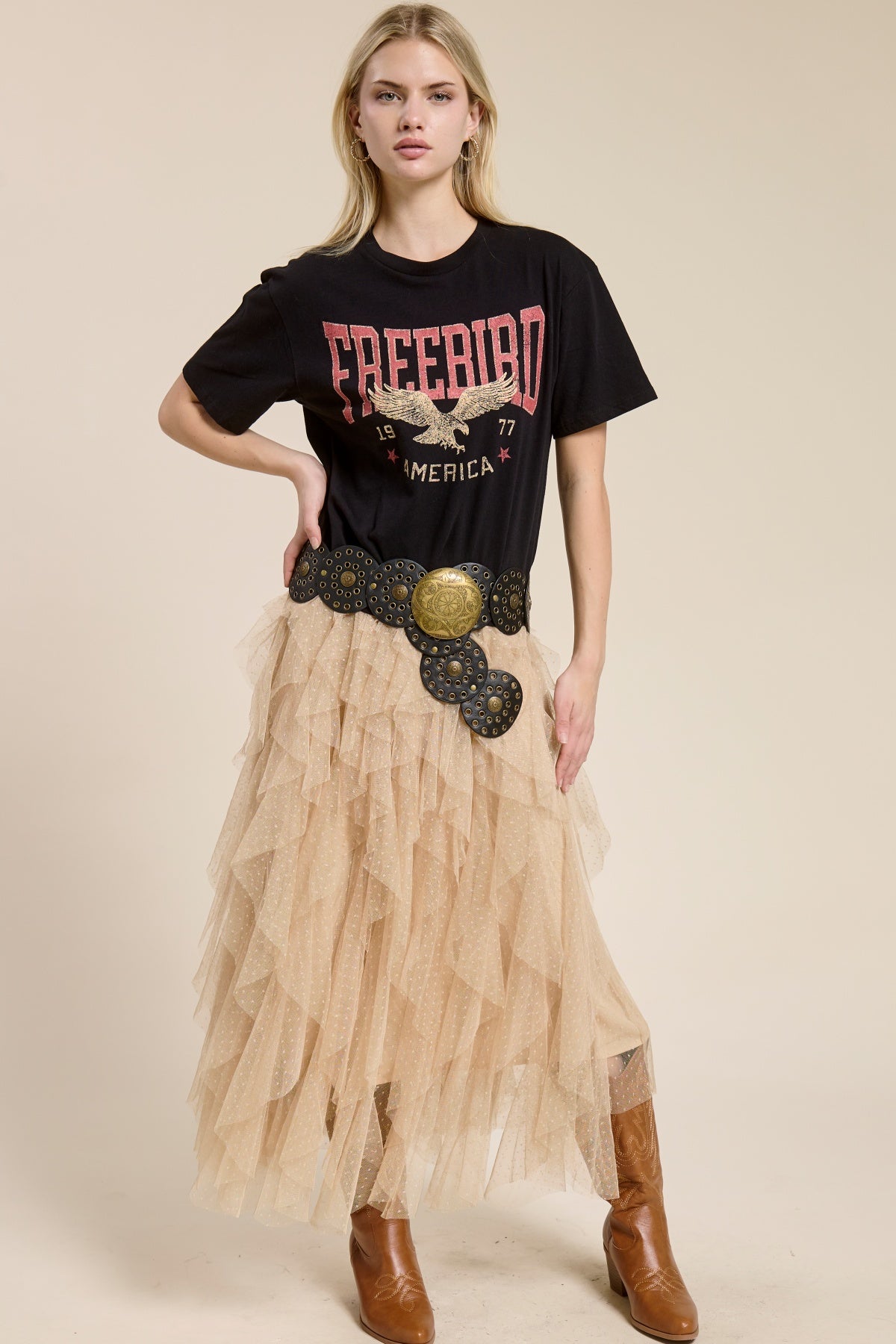 Free Bird America Vintage Graphic Tee