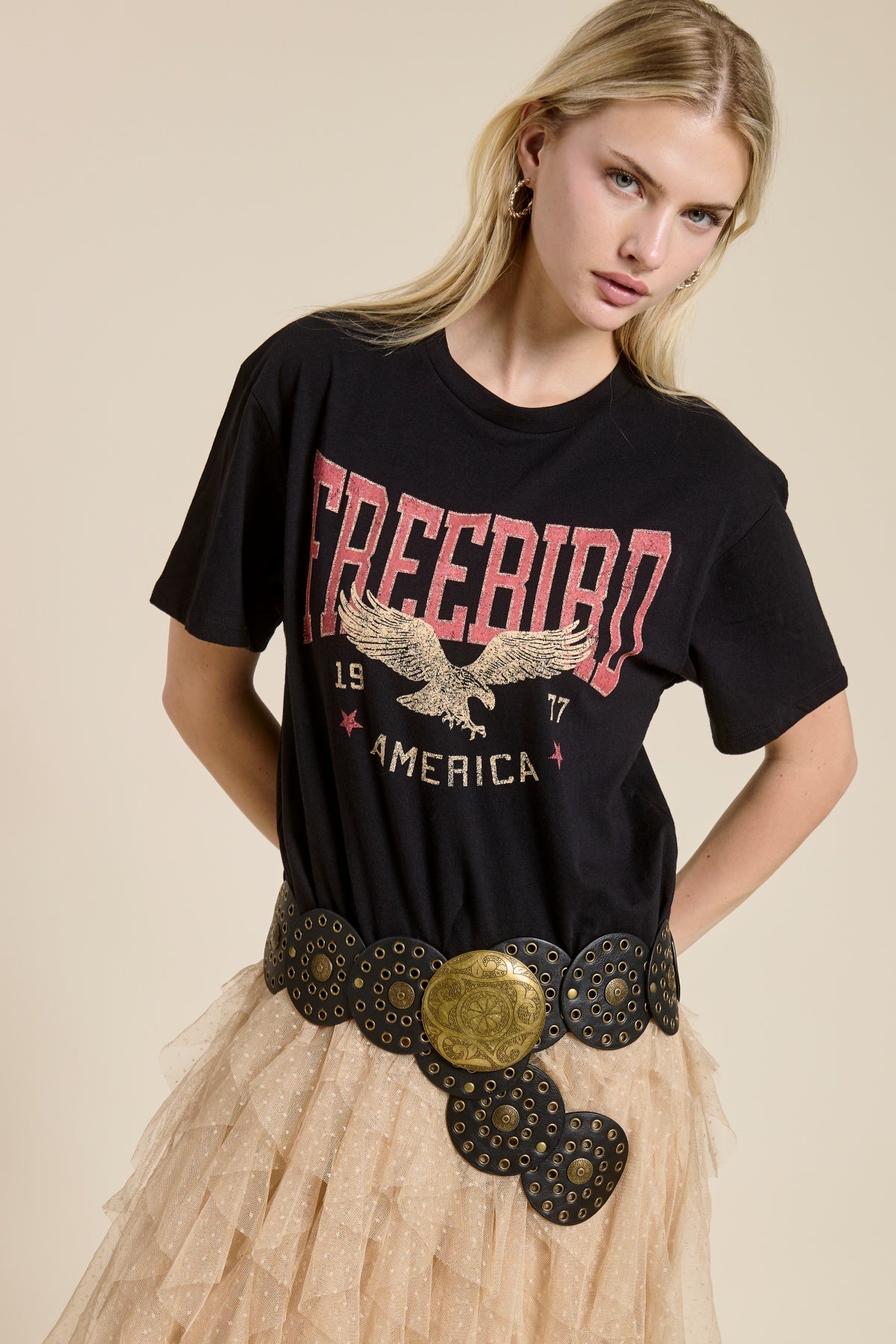 Free Bird America Vintage Graphic Tee