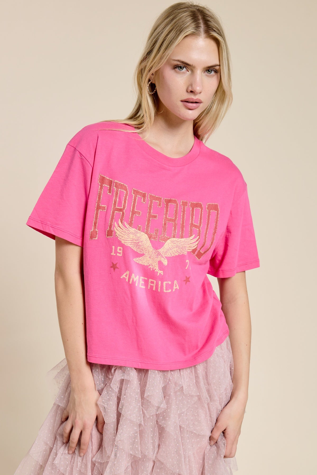 Free Bird America Vintage Graphic Tee