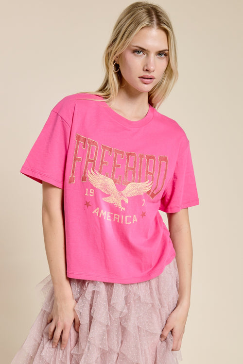 Free Bird America Vintage Graphic Tee
