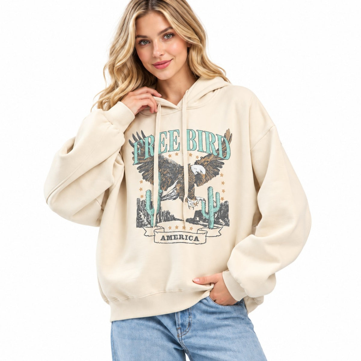 FORYERI Women’s Cowboy Horse Graphic Hoodie, Western Rodeo Pullover Sweatshirt