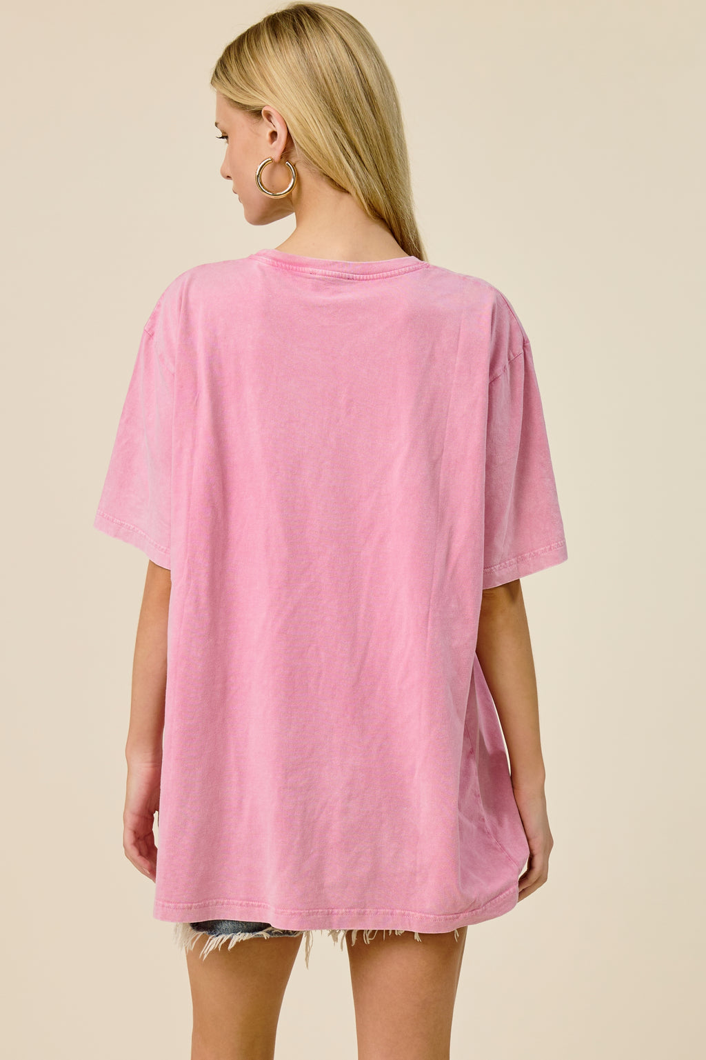 Pink Wild Cheetah Oversized Graphic Tee